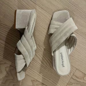 Jeffery Campbell Suede Mules